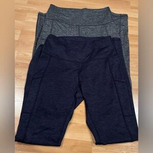 Aerie Dark‎ Gray and Navy Leggings
